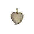 Heart Shaped Cabochon Pendant Trays in Six Metal Finishes view 5