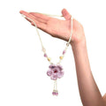 Ceramic Floral Woven Necklace For Women Summer Resort Style Sweet Collarbone Choker view 5