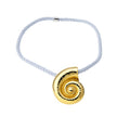 Light Luxury Alloy Conch Pendant Silk Cord Sweater Necklace For Women Vacation Retro Style view 5
