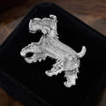 Alloy Cute Schnauzer Dog Brooch For Coats And Suit Decoration view 3