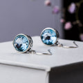 Minimalist Round Drop Earrings For Women, Gentle Elegant Niche Fashion Ear Jewelry view 2