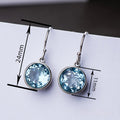 Minimalist Round Drop Earrings For Women, Gentle Elegant Niche Fashion Ear Jewelry view 3