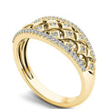 Palace Style Metal Coin Design Ring French Elegant Inlaid Fashion Jewelry view 2