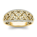 Palace Style Metal Coin Design Ring French Elegant Inlaid Fashion Jewelry view 1