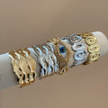 Statement Eye Design Iron Metal Bangle European American Creative Fashion Bracelet view 3