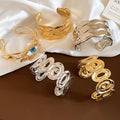 Statement Eye Design Iron Metal Bangle European American Creative Fashion Bracelet view 1