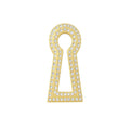2026 New Zircon Alloy Key Brooch Geometric Light Luxury European American Fashion Accessory view 5