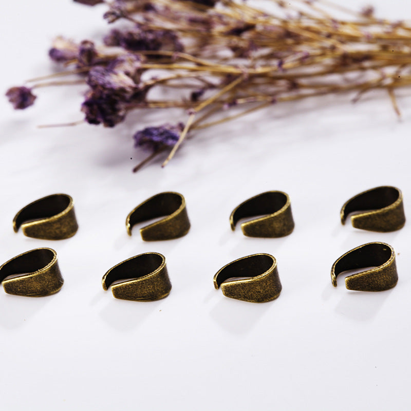 8x6mm Pendant Bails for DIY Jewelry 50-Pack