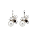 Korean Style Zircon Faux Pearl Geometric Round Clip-on Earrings For Women Light Luxury view 5