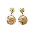 European Style Iron Metal Starfish Shell Drop Earrings For Women, Fashion Ocean Design view 5