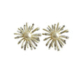 Fresh Style Copper Flower Firework Pearl Stud Earrings For Women Sweet Light Luxury Jewelry view 5