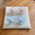 2026 Sweet Fresh Zircon Flower Stud Earrings With Silver Needle Delicate Floral Jewelry view 3
