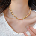 Old Money Style Irregular Geometric Triangle Alloy Pendant Necklace For Women view 3