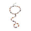 Korean Sweet Style Resin Spliced Beaded Bracelet Ring With Oval Geometric Dopamine Design view 5