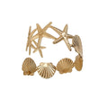 Iron Starfish Shell Splice Arm Bangle For Women, European Style Fashion Beach Jewelry view 5