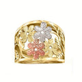 Multicolor Flower Ring For Women, Spring Forest Pastoral Style Fresh Fashion Single Jewelry view 5