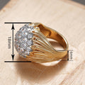 Hydrangea Wave Line Ring For Women, Old Money French Style Fashion Jewelry view 4