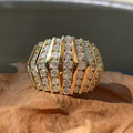 Futuristic High Sparkle Ring For Women Niche Sweet Cool Street Style Fashion Jewelry view 2