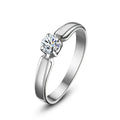 Classic Minimalist Geometric Zircon Ring For Women Wedding Fashion Jewelry Accessory view 5