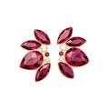 Luxury Alloy Full Rhinestone Teardrop Round Stud Earrings With Silver Pins For Banquet Gowns view 5