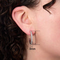 C Shape Geometric Zircon Stud Earrings, Simple Versatile Daily Fashion Ear Jewelry For Women view 4