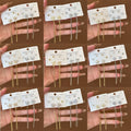 Sterling Silver Needle Gold Plated Stud Earring Set With Heart Tassel Pearl Earrings view 3