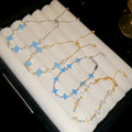 Vintage Copper Zircon Flower Beaded Bracelet Light Luxury Sparkling Floral Fashion Jewelry view 2