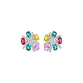2026 Light Luxury Copper Drop Earrings With Colorful Zircon Oval Star Tassel Palace Style view 5