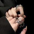 Dark Punk Spider Open Ring With Unique Statement Design For Women view 2