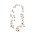 Old Money Style Faux Pearl Beaded Geometric Round Sweater Necklace For Women view 5