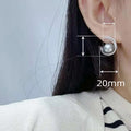Elegant Moon Zircon Imitation Pearl Earrings Light Luxury Banquet Women's Jewelry view 4