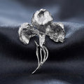 Alloy Enamel Butterfly Flower Brooch Elegant Lapel Pin For Women view 4