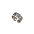 Minimalist Copper Zircon Lace Open Ring For Women Geometric Circle Light Luxury Index Finger Jewelry view 5
