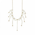 Light Luxury Copper Geometric Tassel Necklace Minimalist Fashion Collarbone Chain Choker view 5