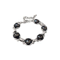 Rhinestone Oval Hollow Alloy Bangle Vintage European Style Light Luxury Jewelry view 5
