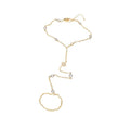 Copper Zircon Starburst One-Piece Ring Bangle Geometric Minimalist Luxury Hand Jewelry For Women view 5