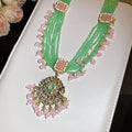 Vintage Court Style Glass Crystal Pearl Pendant Drop Earrings And Collarbone Necklace view 4