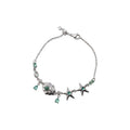 Copper Shell Pearl Starfish Pendant Necklace Bohemian Vacation Light Luxury Collarbone Chain for Women view 5