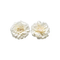 Sweet Vintage Fabric Flower Pearl Collarbone Necklace Earrings Ring Jewelry Set view 5