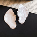 European Style Iron Enamel Leaf Stud Earrings, Elegant Light Luxury Fashion Ear Jewelry view 4