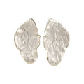 European Style Iron Enamel Leaf Stud Earrings, Elegant Light Luxury Fashion Ear Jewelry view 5
