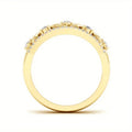 Minimalist Hollow Waterdrop Double Row Wax Set Zircon Ring For Women French Commuter Jewelry view 3