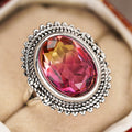Sunset Glow Elegant Lolita Vintage Sweet European Light Luxury Ring For Women view 3