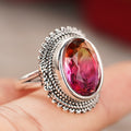 Sunset Glow Elegant Lolita Vintage Sweet European Light Luxury Ring For Women view 2