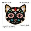 Alloy Enamel Rhinestone Cat Brooch Pin For Women Apparel view 5