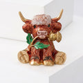 Alloy Enamel Zodiac Ox Brooch Pin For Suit Accessories view 2