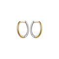 2026 New Two Tone Copper U Shaped Ear Cuff Earrings Minimalist Modern Geometric Round Jewelry view 5