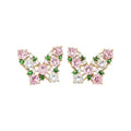 Light Luxury Copper Zircon Butterfly Stud Earrings With Silver Posts For Women view 5