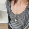 Korean Faux Pearl Grape Cluster Necklace With Natural Stone Accents Casual Geometric Design view 2