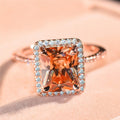 Square Geometric Ring For Women Light Luxury Urban Classic Minimal Fashion Finger Jewelry view 2
